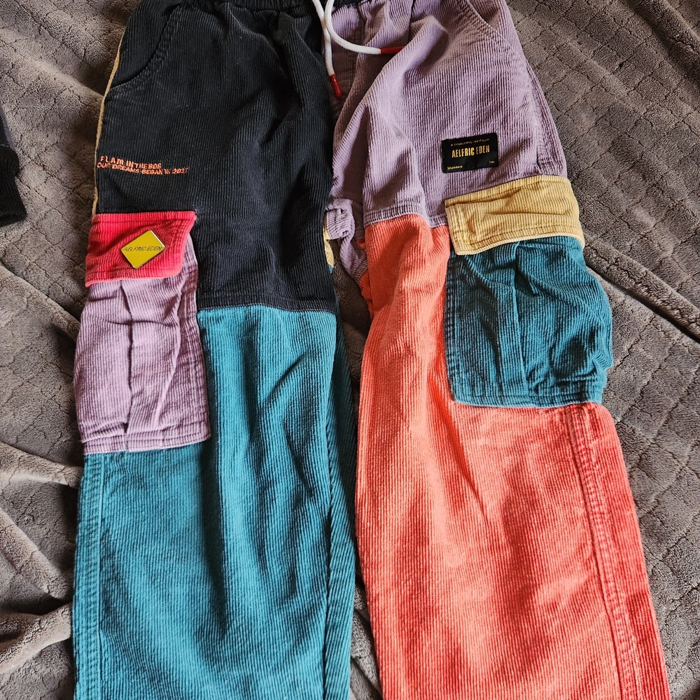 Aelfric Eden Multicolor Patchwork Corduroy Pants